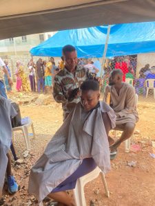 barber at work